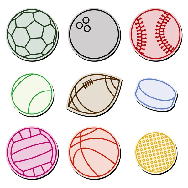 Sport ballen — Stockvector