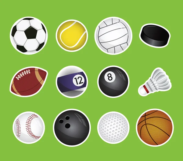 Sport Balls — Stock Vector