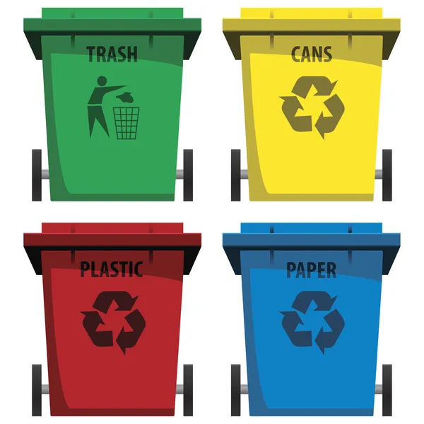 Caixas de reciclagem — Vetor de Stock