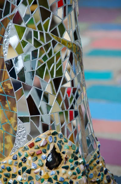 Colorful glass installation in Spanish village in Balboa park — Stock Photo, Image