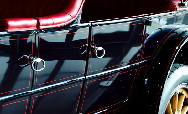 Door details of classic convertible car — Stock Photo, Image