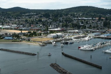 Cap Sante Marina 'dan bir Vista, Anacortes, Washington
