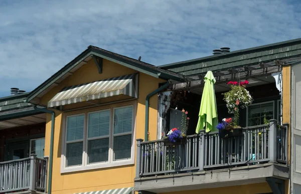 Exterior Details Old Condo Building Historical District Snohomish Washington State — Fotografia de Stock