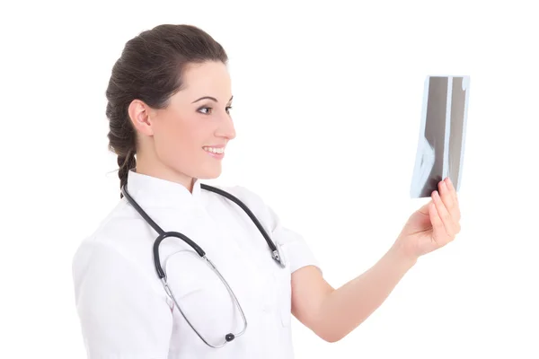 Young female doctor with xray Royalty Free Stock Photos