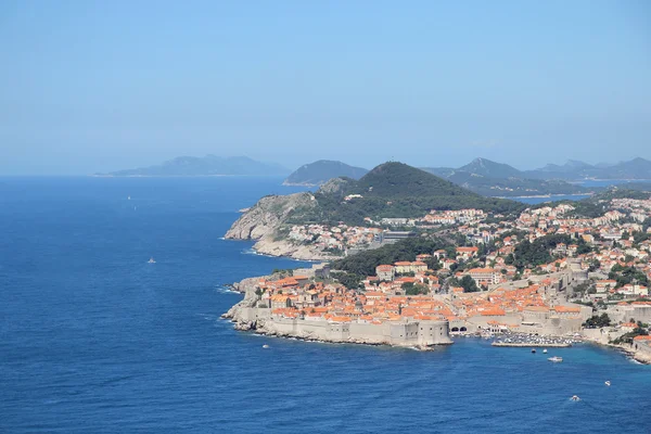 Zobrazit staré město v Dubrovníku — Stock fotografie