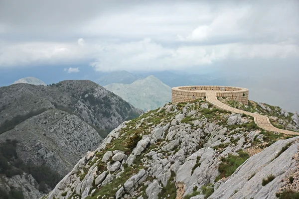 Viewpoint plattform på berget lovcen — Stockfoto