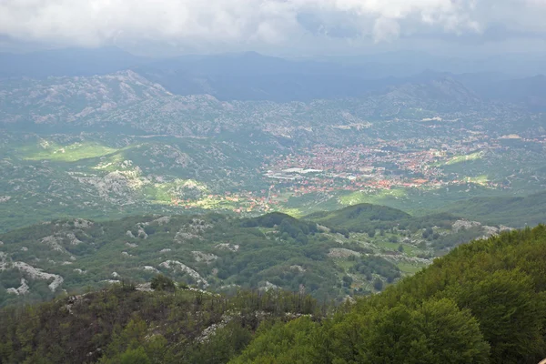 Vista desde la montaña lovcen en montenegro —  Fotos de Stock