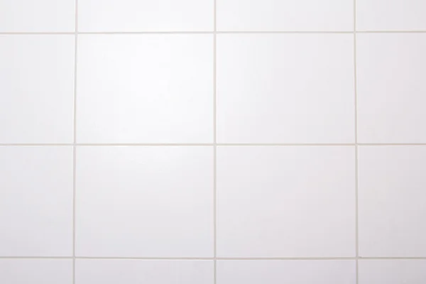 お風呂で白いタイル張りの壁の背景 — ストック写真