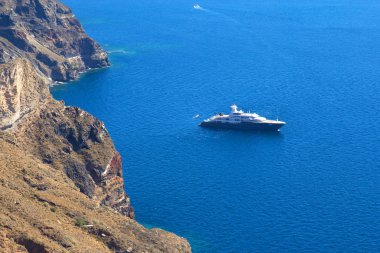 santorini, Yunanistan'ın koyu lüks yat