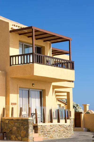 Apartments with big balcony in warm country — Stock Photo, Image