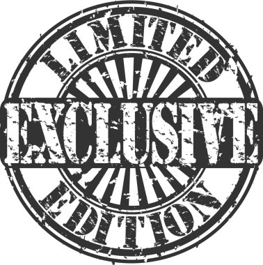 Grunge limited edition özel damga, vektör çizim