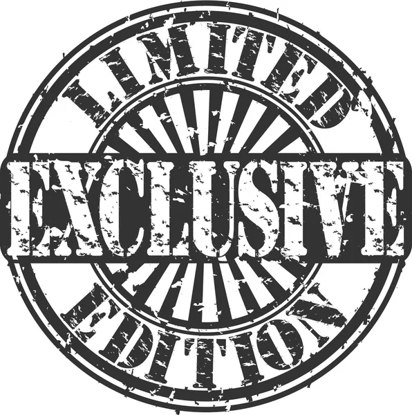 Grunge edição limitada selo exclusivo, ilustração vetorial — Vetor de Stock
