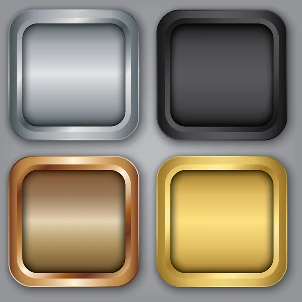 Set di icone delle app, illustrazione vettoriale — Vettoriale Stock