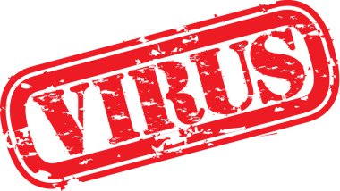 Grunge virüs pencere boyutu, vektör çizim