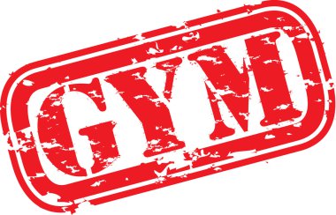 Grunge spor lastik damgası, vektör çizim