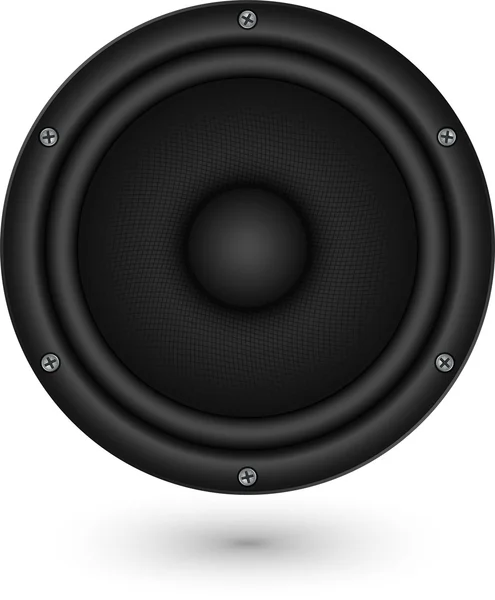 Audio speaker app icon, vector illustration — Stock Vector