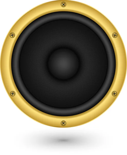 Icona app altoparlante audio, illustrazione vettoriale — Vettoriale Stock