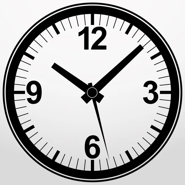 Icono de aplicación de reloj analógico, ilustración de vectores — Vector de stock