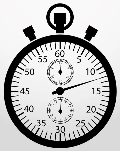 Stopwatch app icon, vector illustration — Stock Vector