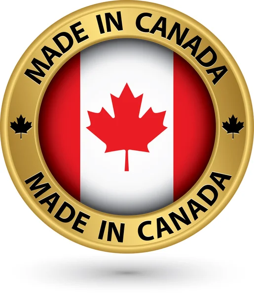 在加拿大黄金标签，矢量图 — 图库矢量图片