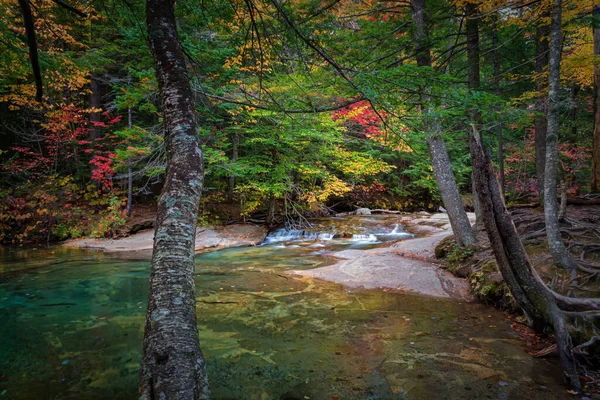 Vodopády New Hampshire Podzimní Sezóně — Stock fotografie