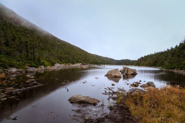 Lonesome Lake in Fall Season