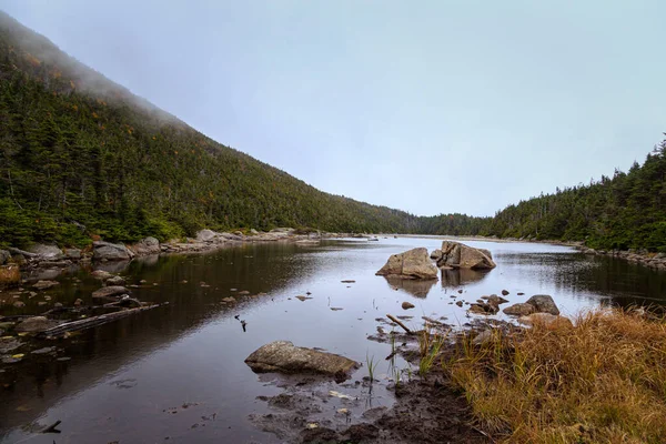 Einsamer See Der Herbstsaison — Stockfoto