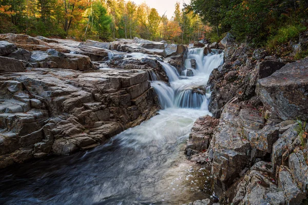 Vodopády New Hampshire Podzimní Sezóně — Stock fotografie