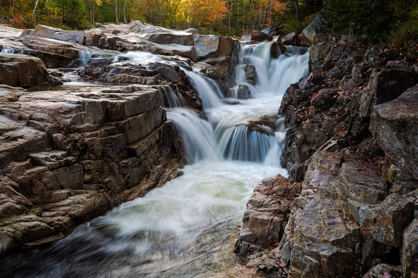 Waterfalls New Hampshire Fall Season — Stock fotografie