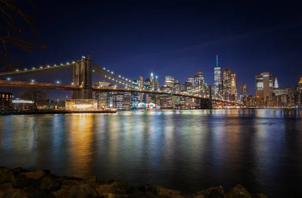 Una Notte Sulle Strade New York — Foto Stock