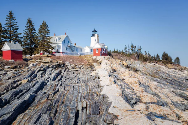 Pemaquid Nokta Feneri Maine — Stok fotoğraf