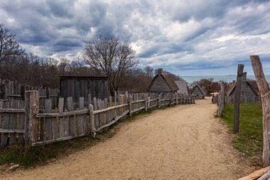 Plymouth Massachusetts 'teki Pilgrim Köyü