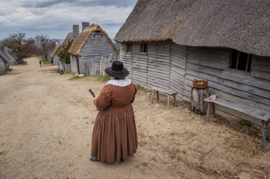 Plymouth Massachusetts 'teki Pilgrim Köyü