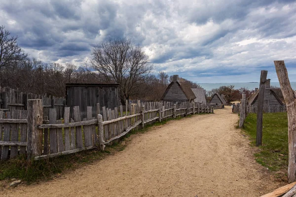 Pilgrim Village Plymouth Massachusetts — Fotografia de Stock