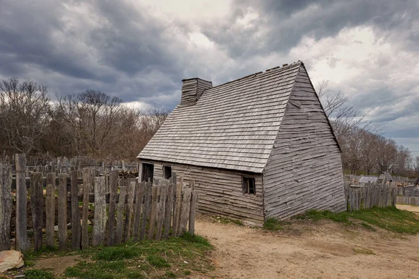 Pilgrimsbyn Plymouth Massachusetts — Stockfoto