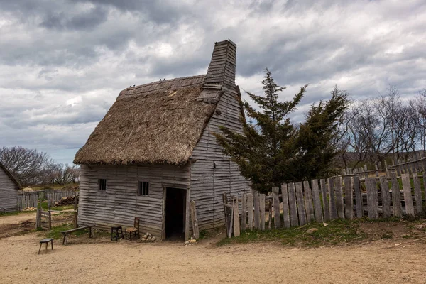 Pilgrim Village Plymouth Massachusetts — Fotografia de Stock