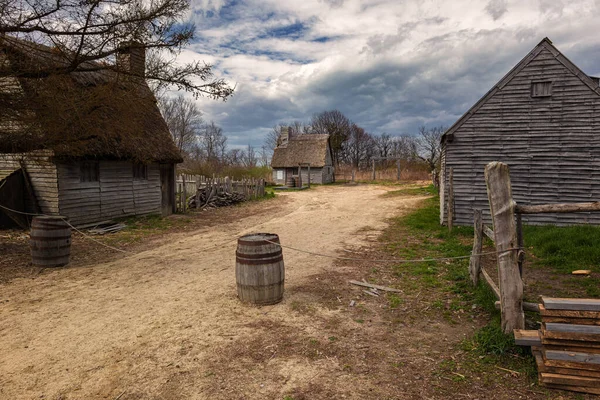 Pilgrim Village Plymouth Massachusetts — Fotografia de Stock