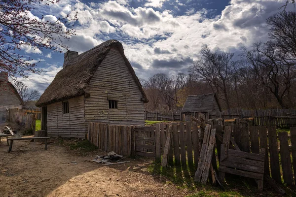 Pilgrim Village Plymouth Massachusetts — Fotografia de Stock