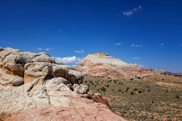 犹他州白口袋中的岩石形成 — 图库照片
