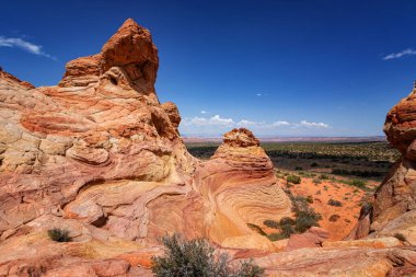 Coyote Buttes, Utah 'taki Kaya oluşumları