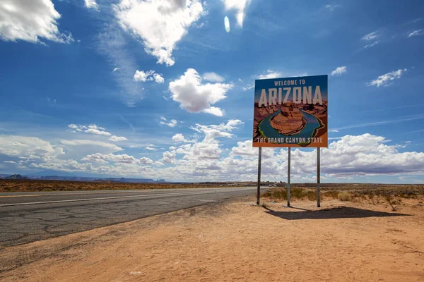Die Grenze Zwischen Utah Und Arizona — Stockfoto
