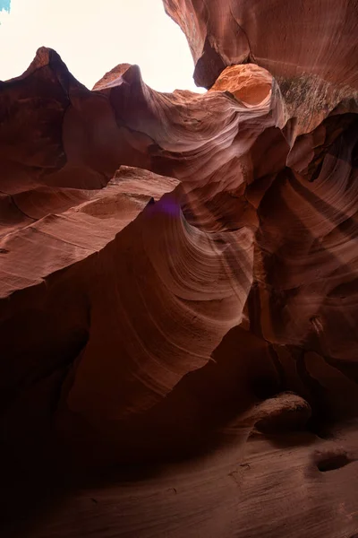 アリゾナ州ページの上アンテロープ キャニオン — ストック写真