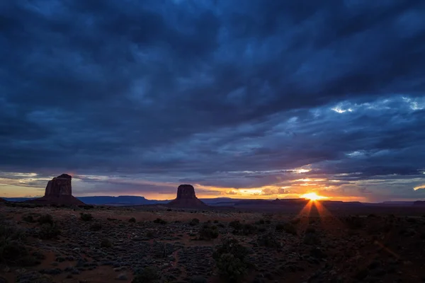 Pôr Sol Arizona — Fotografia de Stock