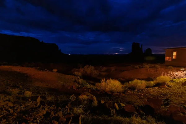 Uma Noite Monument Valley — Fotografia de Stock