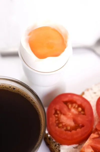Coffee and egg — Stock Photo, Image