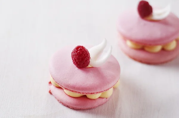 Macaron rosa — Fotografia de Stock