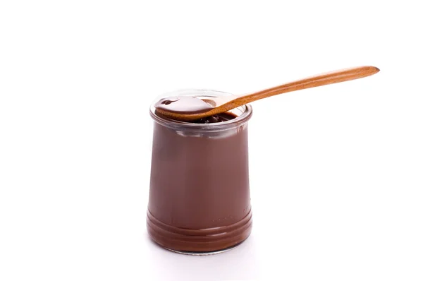 Chocolate spread in bowl — Stock Photo, Image