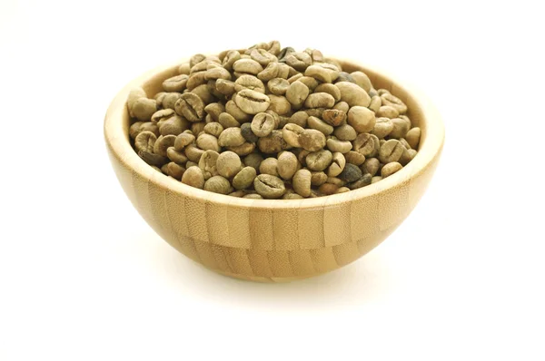 Chicchi di caffè verde — Foto Stock