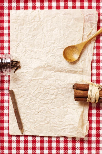 Cartão de receita em branco — Fotografia de Stock