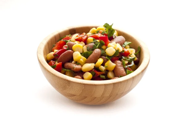 Salad with beans and corn — Stock Photo, Image